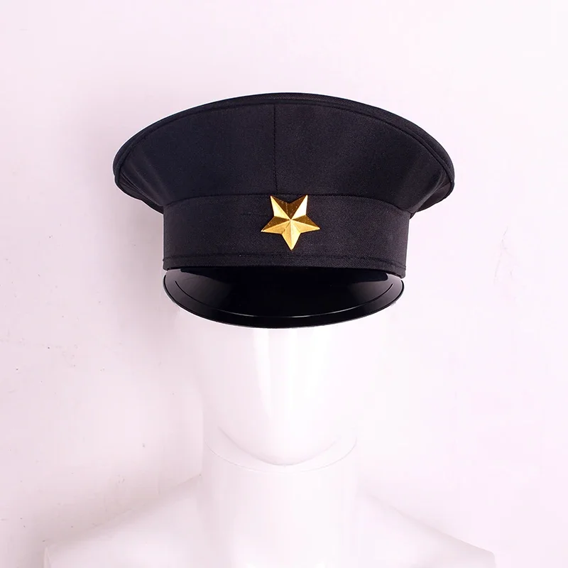 Uniwersalny Lychee Light Club Zera Jyaibo japoński uczeń czarny kapelusz czapka Cosplay Uniwersalny Lychee Light Club Zera Jyaibo japoński uczeń czarny kapelusz czapka Cosplay