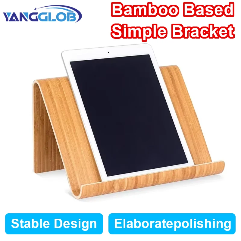 Uniwersalny, wielofunkcyjny uchwyt/stojak na tablet PC i telefon z drewna bambusowego do iPada, Samsunga Tab… Uniwersalny, wielofunkcyjny uchwyt/stojak na tablet PC i telefon z drewna bambusowego do iPada, Samsunga Tab…