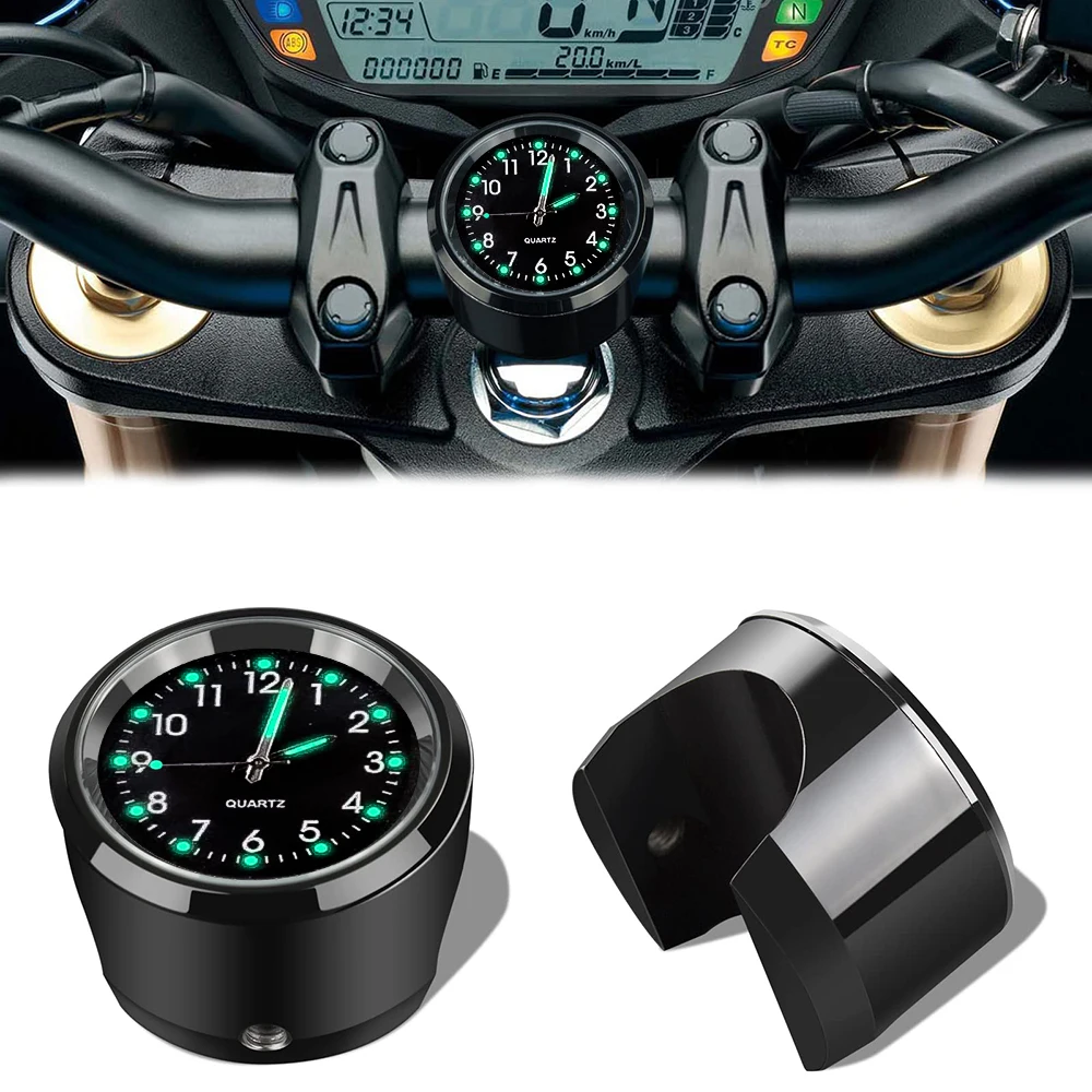 Uniwersalny wodoodporny chromowany motocykl rowerowy uchwyt na kierownicę zegar kwarcowy zegarek aluminiowy… Uniwersalny wodoodporny chromowany motocykl rowerowy uchwyt na kierownicę zegar kwarcowy zegarek aluminiowy…