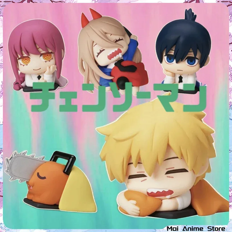 Urocza figurka Chainsaw Man Power, anime Aki Denji, statuetka Makima śpiąca, figurka akcji, dekoracja na…