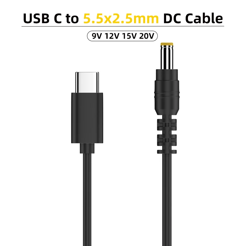USB C do 9V 12V 15V 20V 5.5×2.5mm DC Jack Plug Adapter Type C PD Charging Cable Cord for LCD Monitors Cine… USB C do 9V 12V 15V 20V 5.5×2.5mm DC Jack Plug Adapter Type C PD Charging Cable Cord for LCD Monitors Cine…