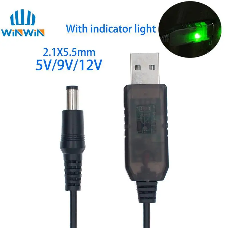 Usb Power Boost Line ze wskaźnikiem światła Dc 5V do Dc 9V / 12V Moduł Step Up 1M Konwerter Usb Kabel Adapter… Usb Power Boost Line ze wskaźnikiem światła Dc 5V do Dc 9V / 12V Moduł Step Up 1M Konwerter Usb Kabel Adapter…