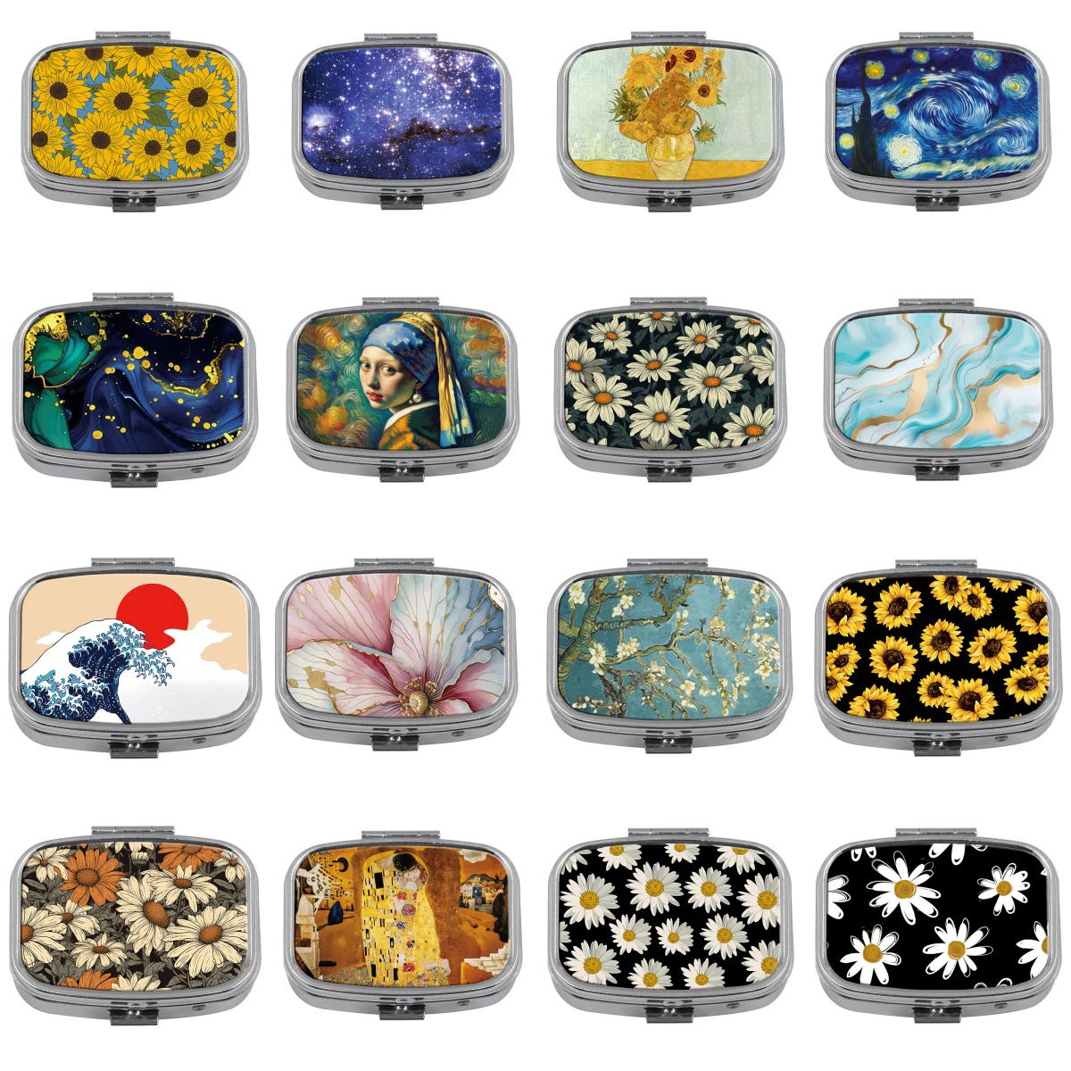 Van Gogh Art Mini Pill Box 2-komorowy organizer na pigułki domowe przenośne pudełko do przechowywania leków… Van Gogh Art Mini Pill Box 2-komorowy organizer na pigułki domowe przenośne pudełko do przechowywania leków…