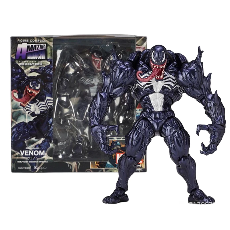 Venom NIESAMOWITE legendy YAMAGUCHI Figurka akcji Ruchoma statuetka zmieniająca twarz Model kolekcjonerski dla…
