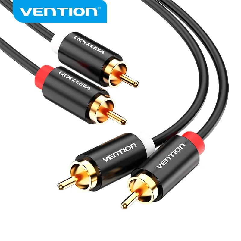 Vention 2 RCA do 2 RCA Kabel audio męski do kina domowego Wzmacniacz DVD TV 1m 2m 3m 5m Kabel RCA Pozłacany…