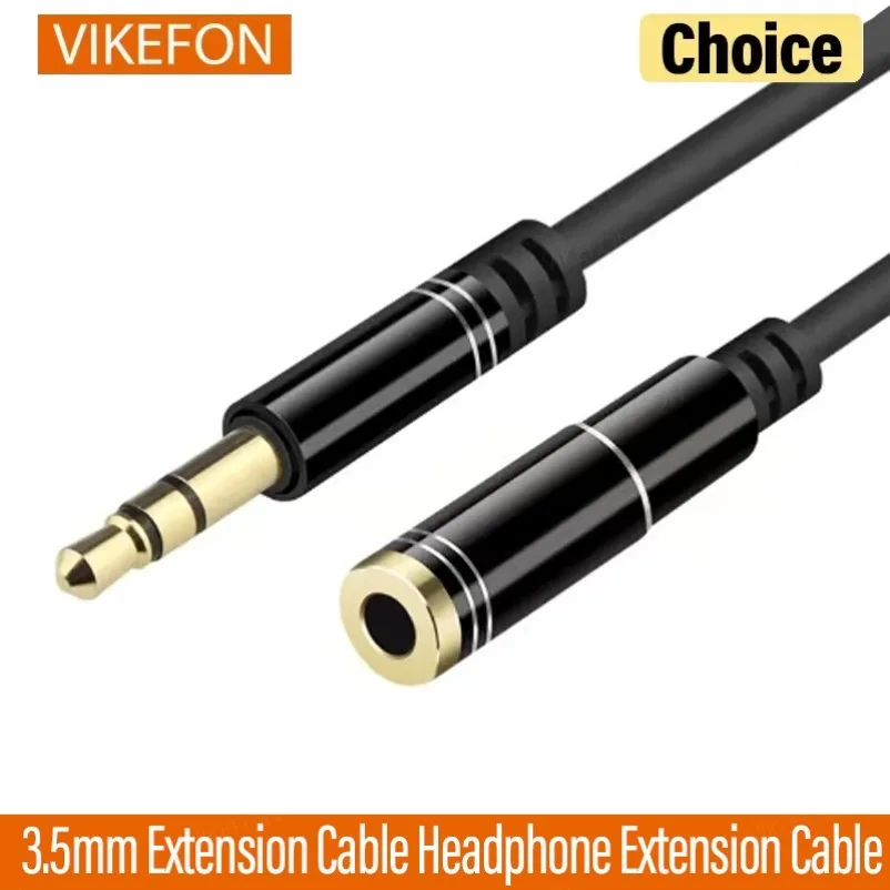VIKEFON Przedłużacz 3,5 mm Przedłużacz słuchawkowy Pozłacany kabel Aux Audio Stereo Jack męski do żeńskiego… VIKEFON Przedłużacz 3,5 mm Przedłużacz słuchawkowy Pozłacany kabel Aux Audio Stereo Jack męski do żeńskiego…