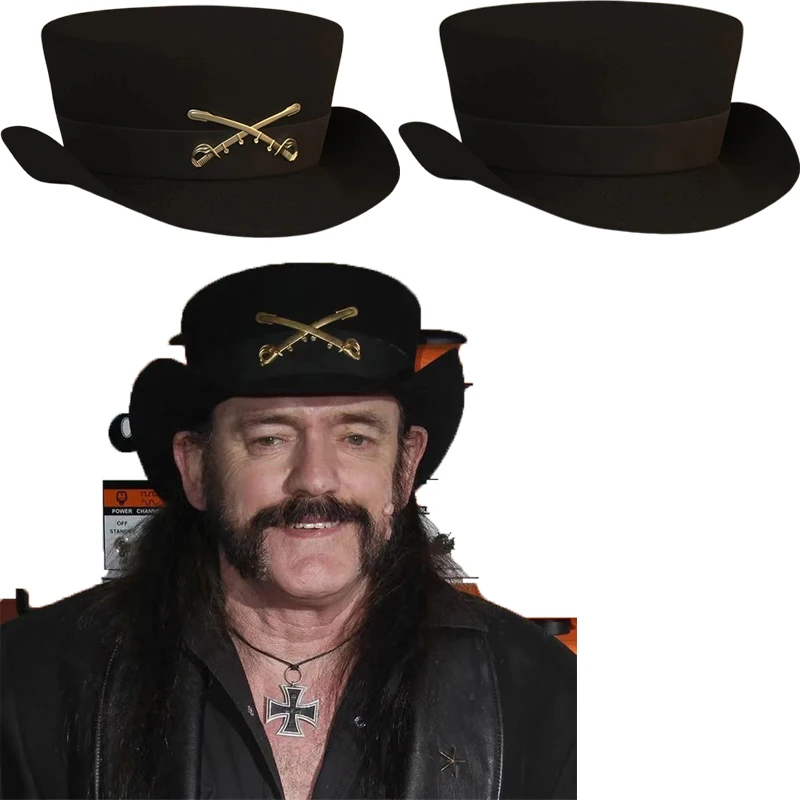 Vintage wełniany top Fedora kapelusz wiktoriańska moda zachodni kapelusz magika z krótkim rondem wszechstronny…