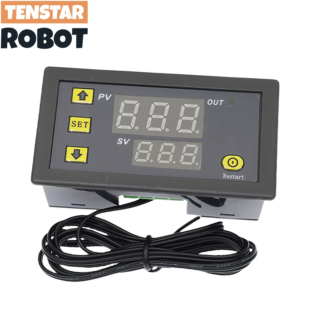 W3230 12V 24V AC110-220V linia sondy 20A cyfrowa kontrola temperatury termostat z wyświetlaczem LED z…