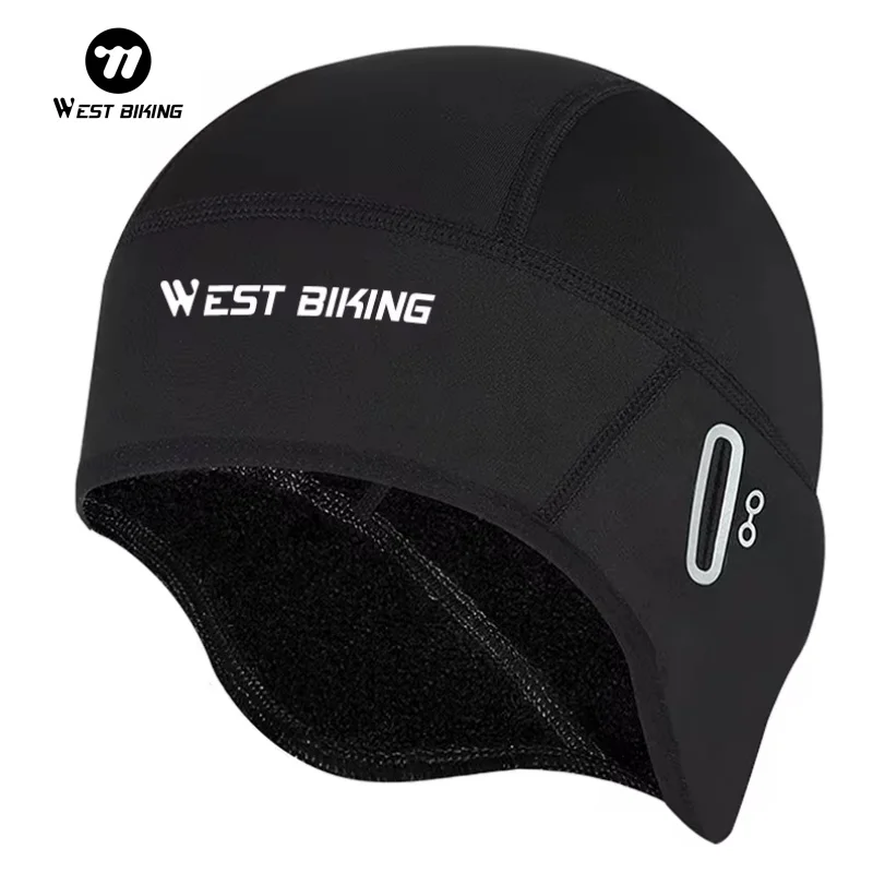 WEST BIKING Winter Fleece czapka kolarska wiatroszczelna termiczna czapka z czaszkami kask Liner Running… WEST BIKING Winter Fleece czapka kolarska wiatroszczelna termiczna czapka z czaszkami kask Liner Running…