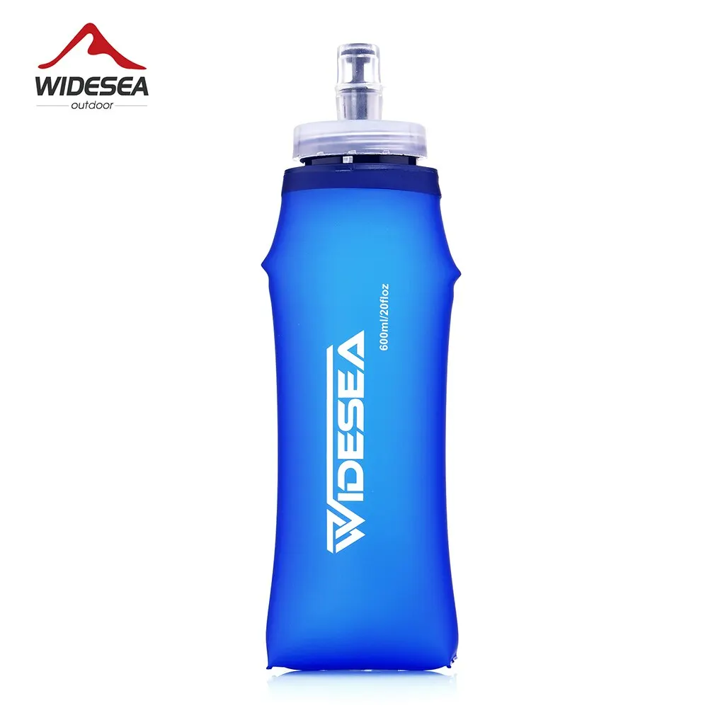 Widesea Camping 600ml miękka butelka wody do picia sportowa torba składana kolba do biegania do nawadniania…