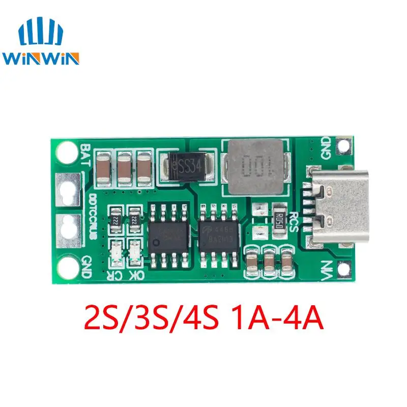 Wieloogniwowa ładowarka 2S 3S 4S Type-C do 8,4 V 12,6 V 16,8 V Step-Up Boost LiPo Polymer Li-Ion Ładowarka 7,4… Wieloogniwowa ładowarka 2S 3S 4S Type-C do 8,4 V 12,6 V 16,8 V Step-Up Boost LiPo Polymer Li-Ion Ładowarka 7,4…