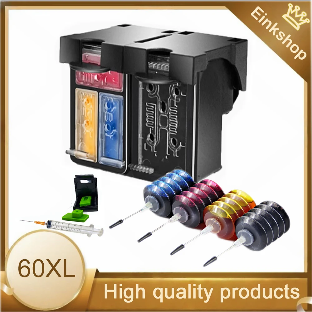 Wkład atramentowy HP 60 XL do drukarek HP60 60xl Deskjet F2480 F2420 F4480 F4580 F4280 D2660 D2530 D2560… Wkład atramentowy HP 60 XL do drukarek HP60 60xl Deskjet F2480 F2420 F4480 F4580 F4280 D2660 D2530 D2560…