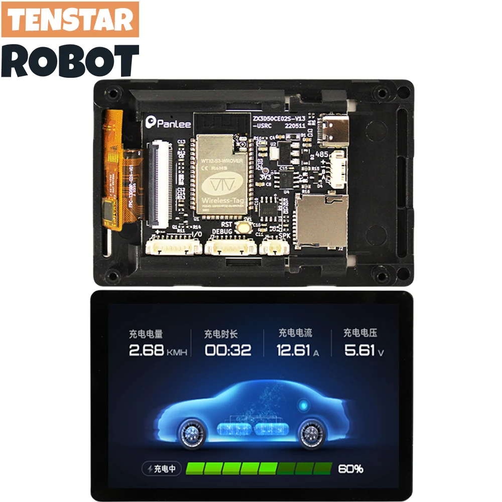 WT32-SC01 PLUS Płytka rozwojowa ESP32 z pojemnościowym ekranem LCD Multi-Touch 3,5 cala 320X480 Wbudowane… WT32-SC01 PLUS Płytka rozwojowa ESP32 z pojemnościowym ekranem LCD Multi-Touch 3,5 cala 320X480 Wbudowane…