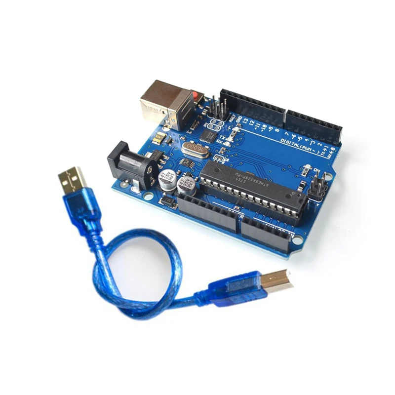 Wysokiej jakości jeden zestaw UNO R3 oficjalne pudełko ATMEGA16U2 + MEGA328P Chip dla Arduino UNO R3 płytka… Wysokiej jakości jeden zestaw UNO R3 oficjalne pudełko ATMEGA16U2 + MEGA328P Chip dla Arduino UNO R3 płytka…