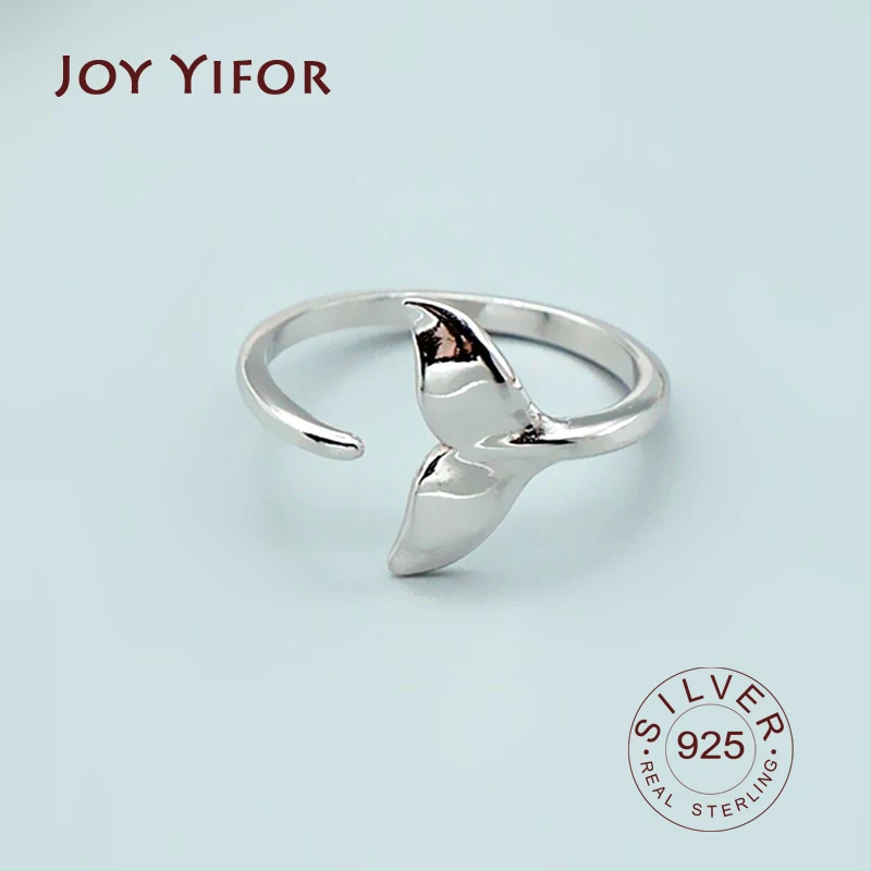 Wysokiej jakości moda 925 Sterling Silver Geometryczna opowieść o rybce Regulowane pierścionki dla kobiet…