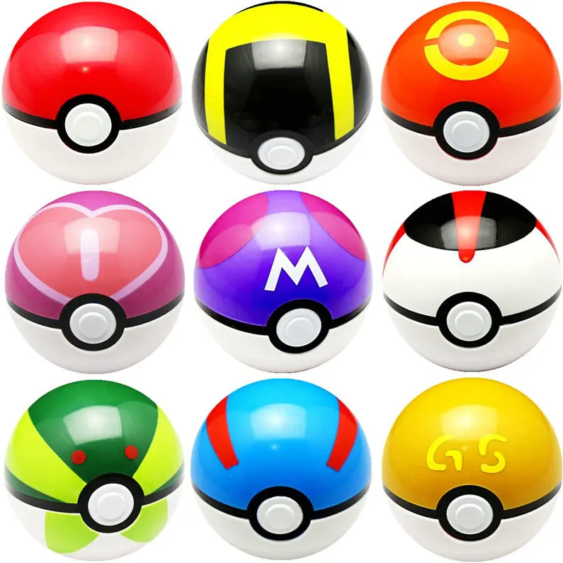 Wysokiej jakości Multicolor 7CM Pet piłka w kształcie elfa Pokemones Pokeballs z 2-3cm figurki zabawki mogą…