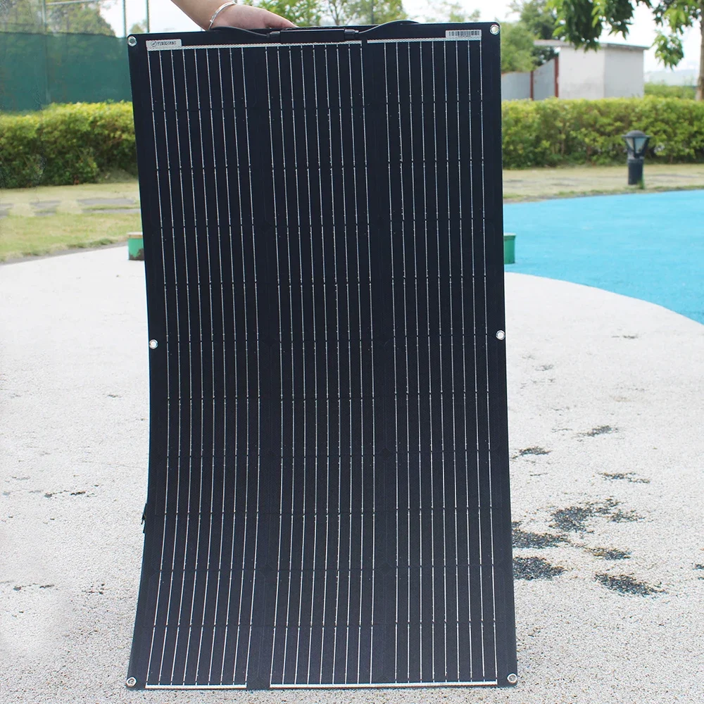 Wysokowydajny elastyczny panel słoneczny ETFE Monokrystaliczny zestaw 100 W 200 W 300 W 400 W do ładowarki… Wysokowydajny elastyczny panel słoneczny ETFE Monokrystaliczny zestaw 100 W 200 W 300 W 400 W do ładowarki…
