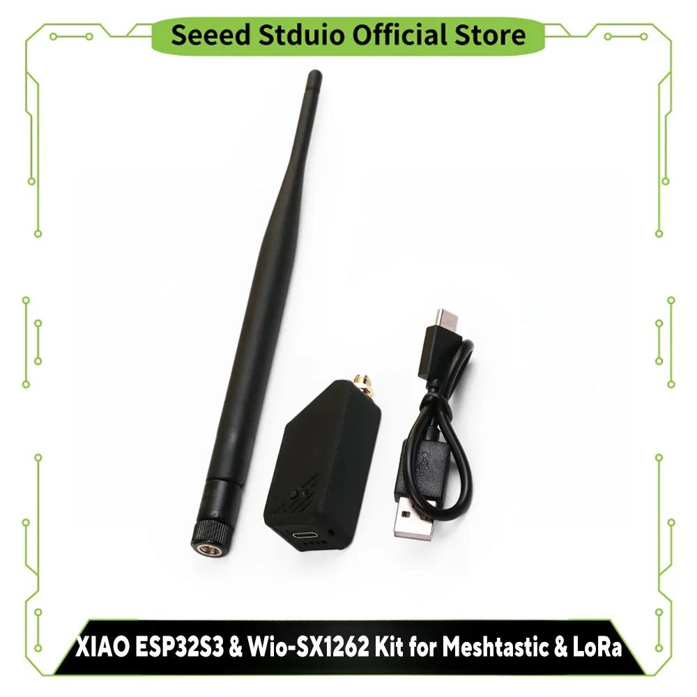XIAO ESP32S3 Wio-SX1262 dla zestawu Meshtastic Lora Kit 868MHz 915MHz LoRa, antena zewnętrzna 2dBi z obudową… XIAO ESP32S3 Wio-SX1262 dla zestawu Meshtastic Lora Kit 868MHz 915MHz LoRa, antena zewnętrzna 2dBi z obudową…