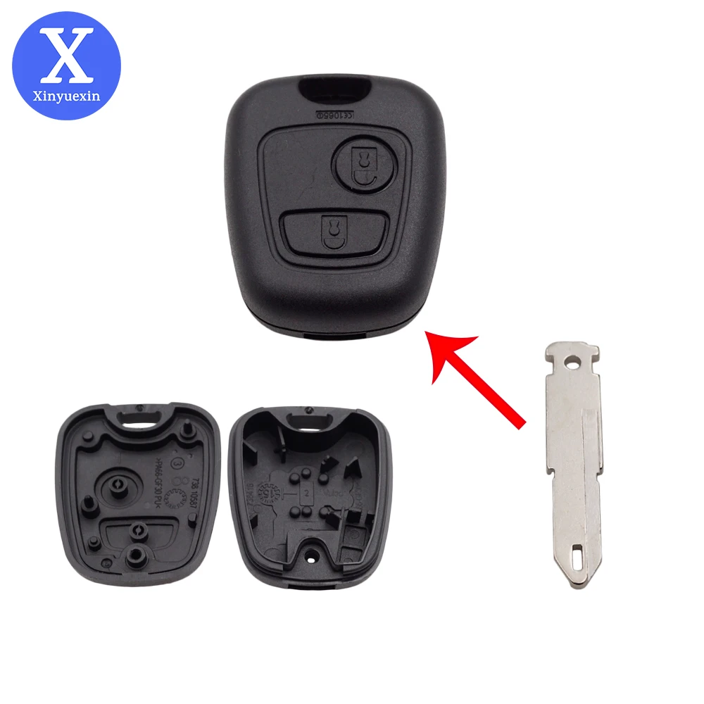 Xinyuexin Zdalny kluczyk samochodowy do Citroen C1 C2 C3 C4 Saxo Picasso Xsara Picasso Peugeot 106 206 306 307…