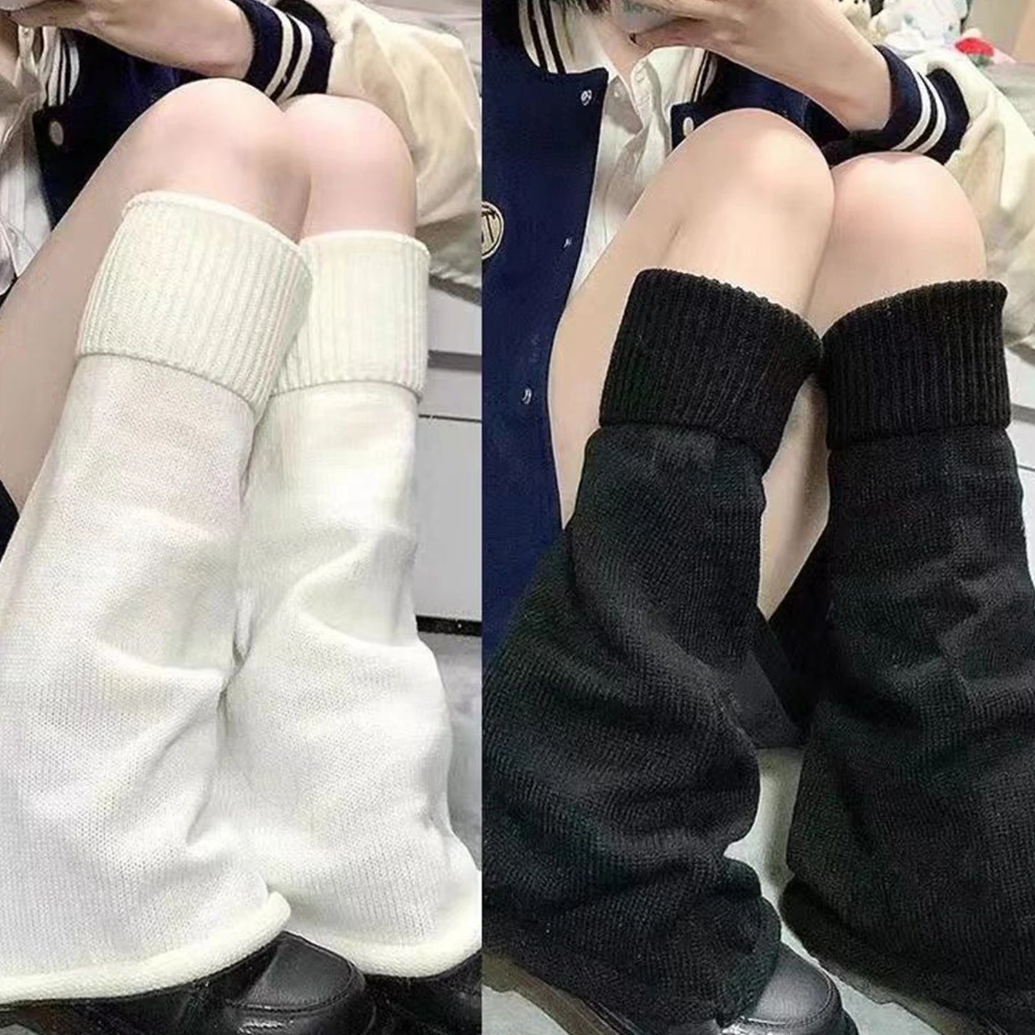 Y2k Zimowe ocieplacze na nogi Puszyste/dzianinowe ocieplacze na ramiona Gothic Lolita Dzianinowe długie… Y2k Zimowe ocieplacze na nogi Puszyste/dzianinowe ocieplacze na ramiona Gothic Lolita Dzianinowe długie…