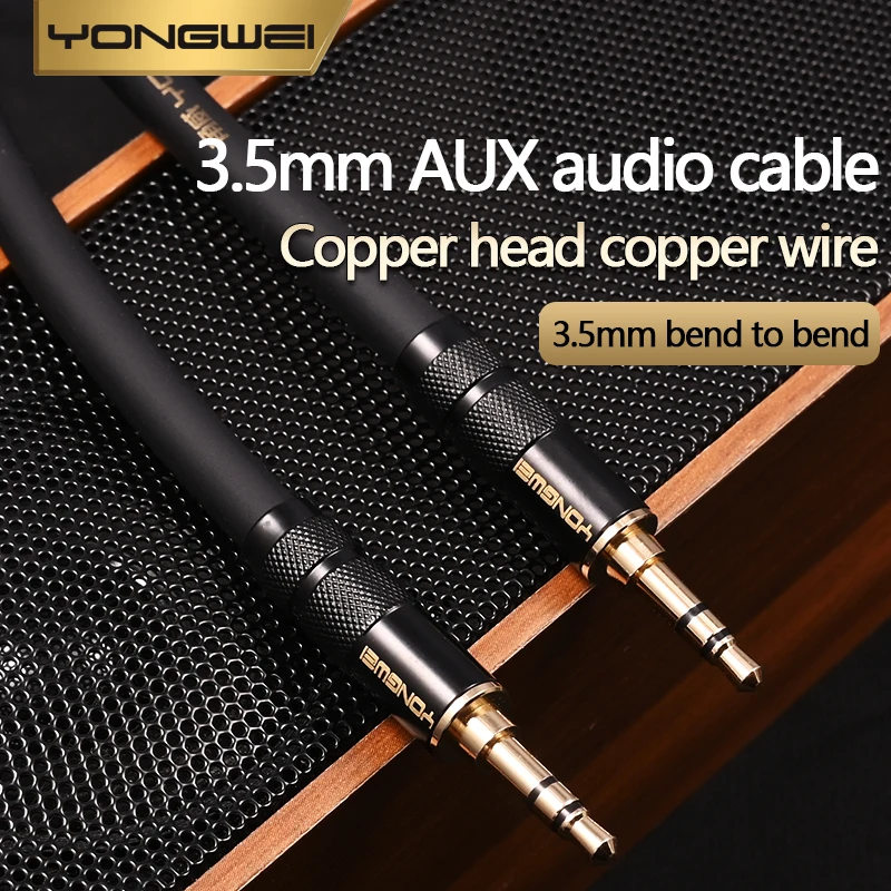 YONGWEI 3,5 mm prosty do zakrzywionego kabla audio AUX samochodowy męski do męskiego telefonu komórkowego… YONGWEI 3,5 mm prosty do zakrzywionego kabla audio AUX samochodowy męski do męskiego telefonu komórkowego…