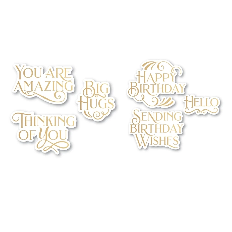 You Are Amazing Birthday Wishes Hot Foil Plate and Die for New Arrivals 2022. Scrapbooking Frame Card Craft… You Are Amazing Birthday Wishes Hot Foil Plate and Die for New Arrivals 2022. Scrapbooking Frame Card Craft…
