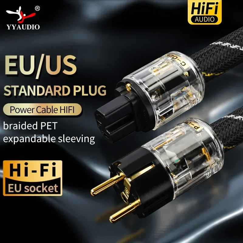 YYAUDIO Hi-End Miedziany Kabel Zasilający AC Hifi Audio Przewód Zasilający US/EU z Czystej Miedzi ze Złączem… YYAUDIO Hi-End Miedziany Kabel Zasilający AC Hifi Audio Przewód Zasilający US/EU z Czystej Miedzi ze Złączem…