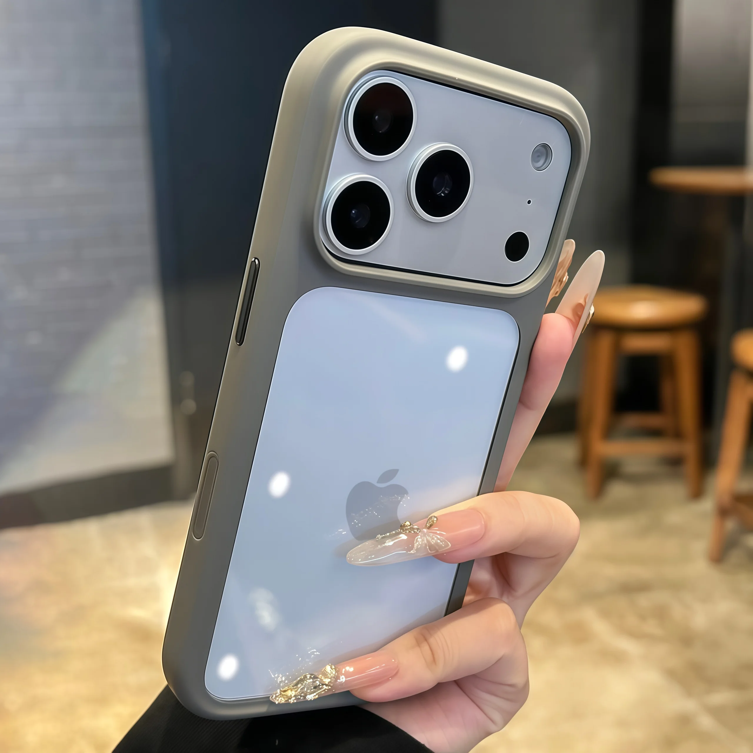 Zaawansowane silikonowe etui z miękkimi krawędziami i przezroczystym twardym tyłem do iPhone 17, 17 Pro, 17…