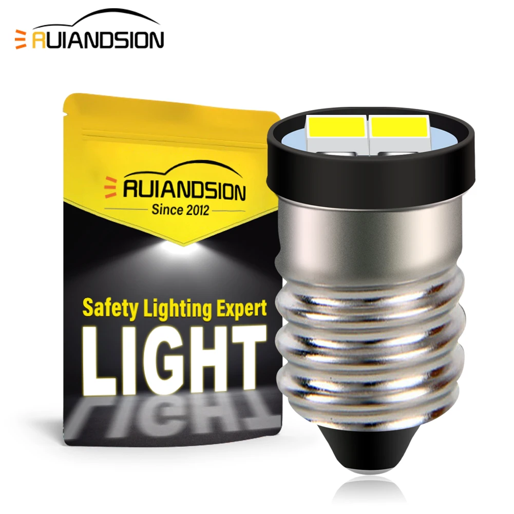Żarówka LED E10 Mini 3V 6V 12V do latarki, lampy, z gwintowanym trzonkiem, ciepła biel, zamiennik LED do… Żarówka LED E10 Mini 3V 6V 12V do latarki, lampy, z gwintowanym trzonkiem, ciepła biel, zamiennik LED do…