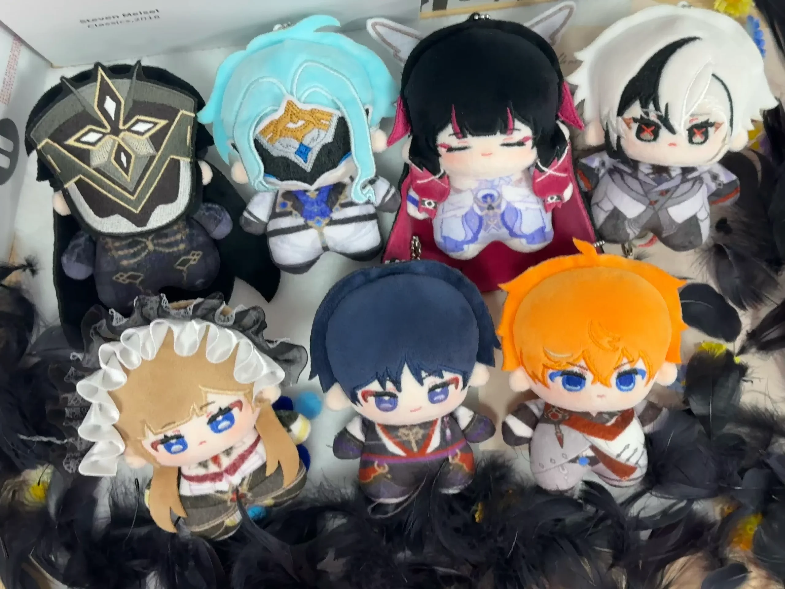 Zawieszka z pluszu z postaciami z anime Genshin Impact, pluszowa ozdoba do zawieszenia, breloczek 2D, uroczy…