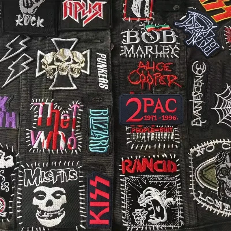 Zespół Rock Odzież Odznaki Naprasowanki Naszywki Haftowane Muzyka Punk Paski do ubrań Kurtka Dżinsy Dekoracja… Zespół Rock Odzież Odznaki Naprasowanki Naszywki Haftowane Muzyka Punk Paski do ubrań Kurtka Dżinsy Dekoracja…