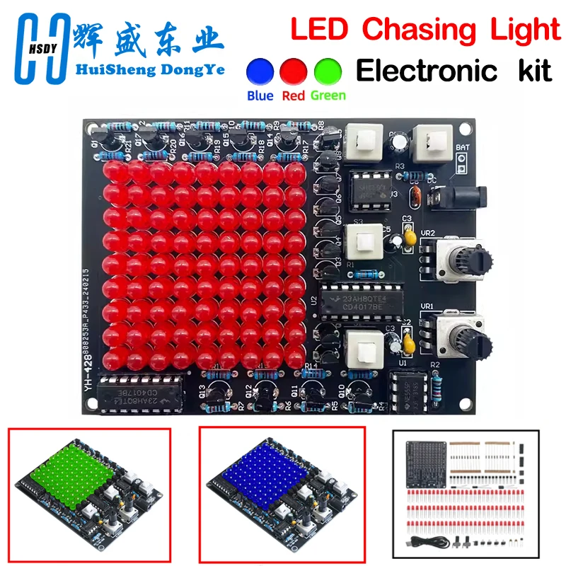 Zestaw elektroniczny LED DIY CHA-81 DC4.5-9V LED światło śledzące gra projekt lutowania praktyka Follow Spot… Zestaw elektroniczny LED DIY CHA-81 DC4.5-9V LED światło śledzące gra projekt lutowania praktyka Follow Spot…