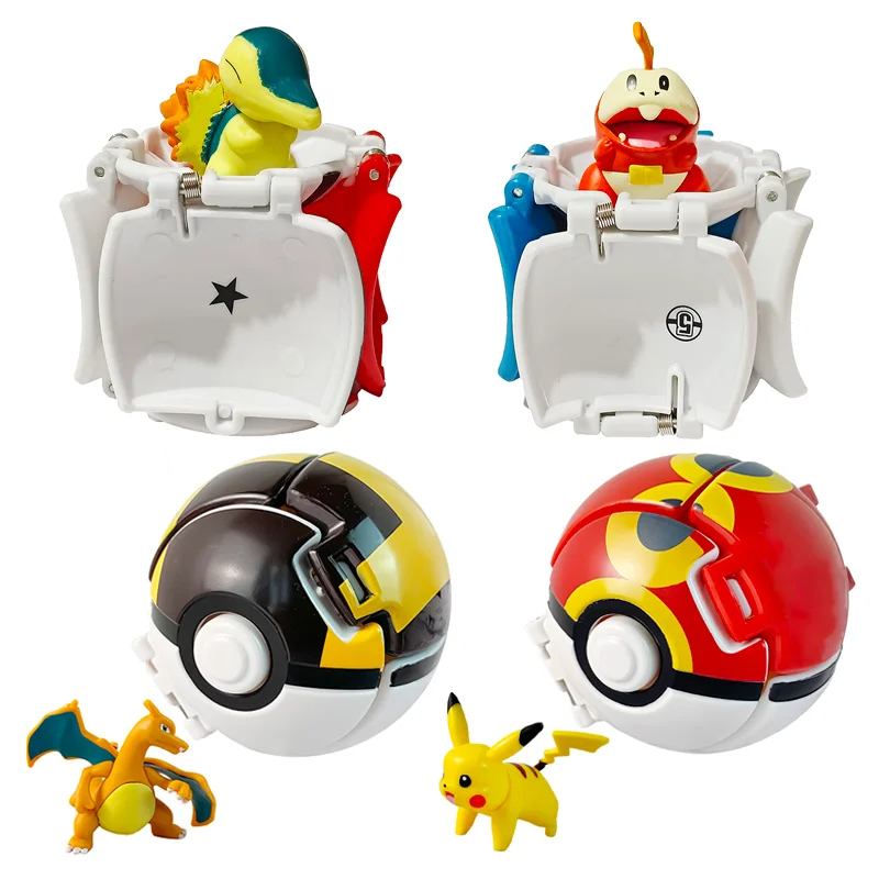 Zestaw figurek Pokemon: Piłka, Elf, Zwierzątko, Anime, Figurka Akcji, Pikachu, Charizard, Mewtwo, Bulbasaur…