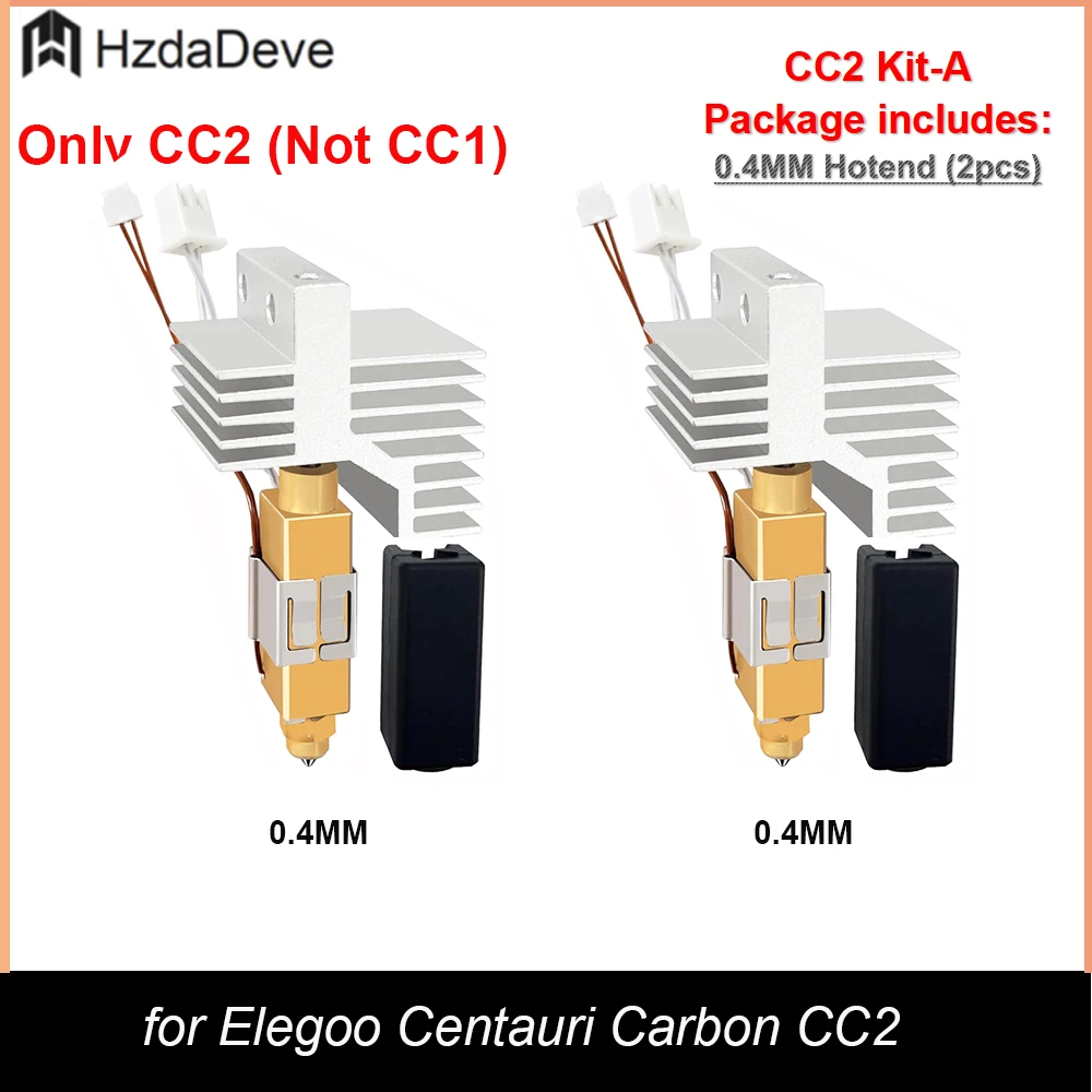 Zestaw Hotend do Elegoo Centauri Carbon CC2/CC1 0.2 0.4 0.6MM Zestaw Hotend do Elegoo Centauri Carbon CC2/CC1 0.2 0.4 0.6MM