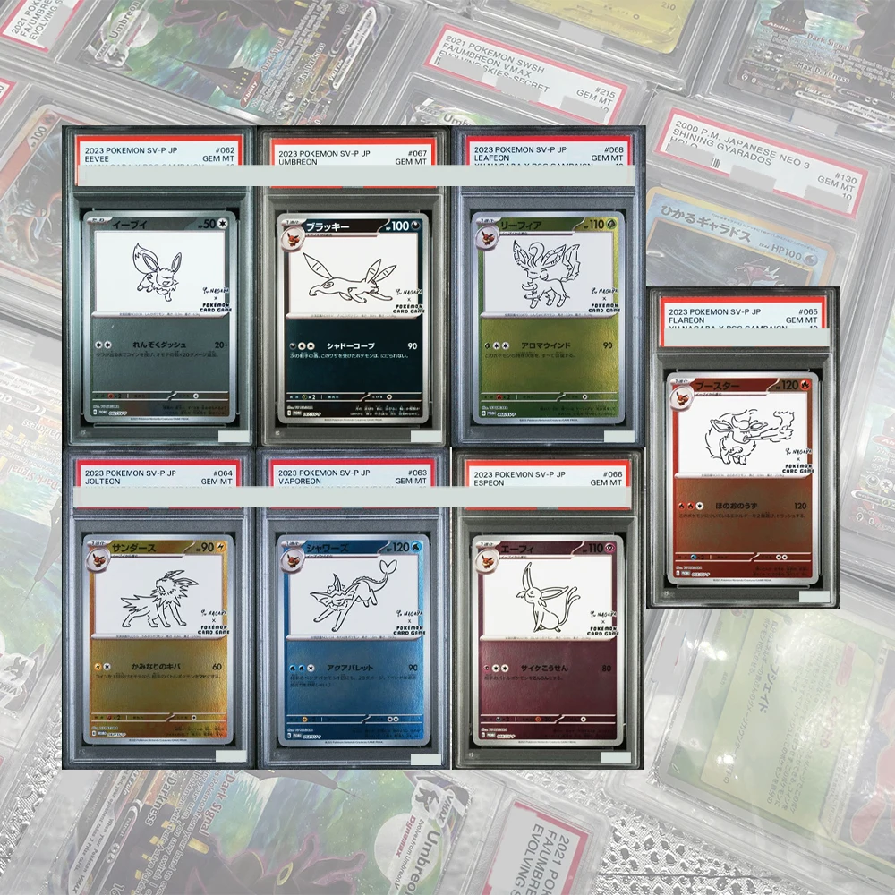 Zestaw kart kolekcjonerskich DIY Proxy PTCG Umbreon Eevee Promo Set 062-070/SV-P Japoński 431 GEM MT 10… Zestaw kart kolekcjonerskich DIY Proxy PTCG Umbreon Eevee Promo Set 062-070/SV-P Japoński 431 GEM MT 10…