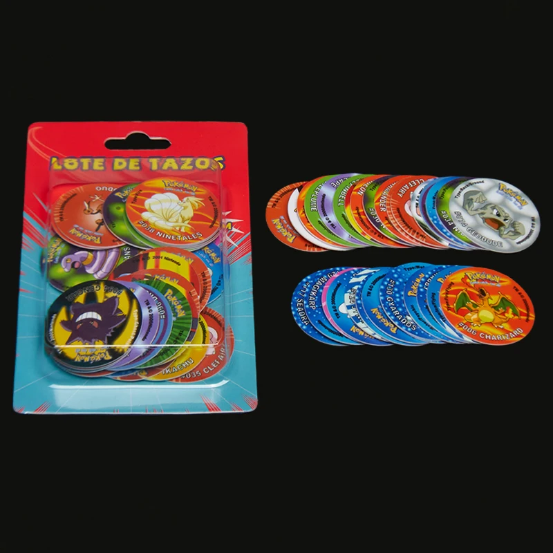 Zestaw Tazos Pokemon 30 szt. 1/2 Generacji Kolekcja Kart Taps Pikachu Trener Pogs Cheetos Chipitaps Prezenty… Zestaw Tazos Pokemon 30 szt. 1/2 Generacji Kolekcja Kart Taps Pikachu Trener Pogs Cheetos Chipitaps Prezenty…