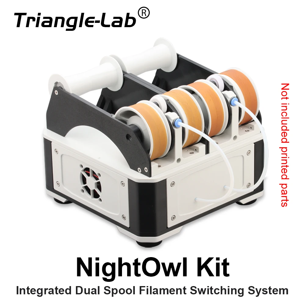 Zestaw Trianglelab NightOwl Zintegrowany system przełączania żarnika z podwójną szpulą Wielomateriałowa… Zestaw Trianglelab NightOwl Zintegrowany system przełączania żarnika z podwójną szpulą Wielomateriałowa…