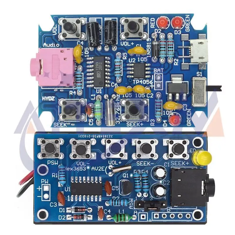 Zestawy elektroniczne DIY Bezprzewodowy moduł odbiornika stereo FM PCB 76 MHz-108 MHz DC 1,8 V-3,6 V