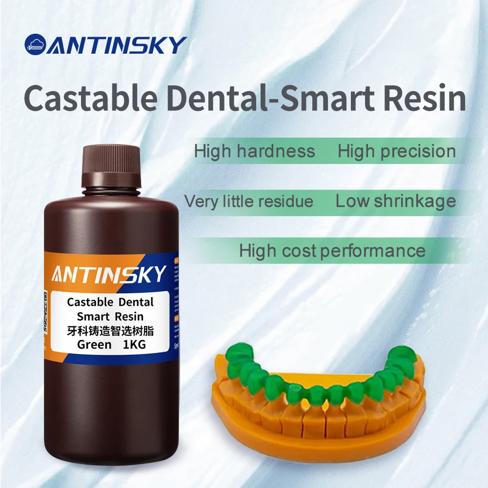 Żywica dentystyczna do drukarek 3D ANTINSKY, 1kg, szybkie utwardzanie, wysoka precyzja, do… Żywica dentystyczna do drukarek 3D ANTINSKY, 1kg, szybkie utwardzanie, wysoka precyzja, do…