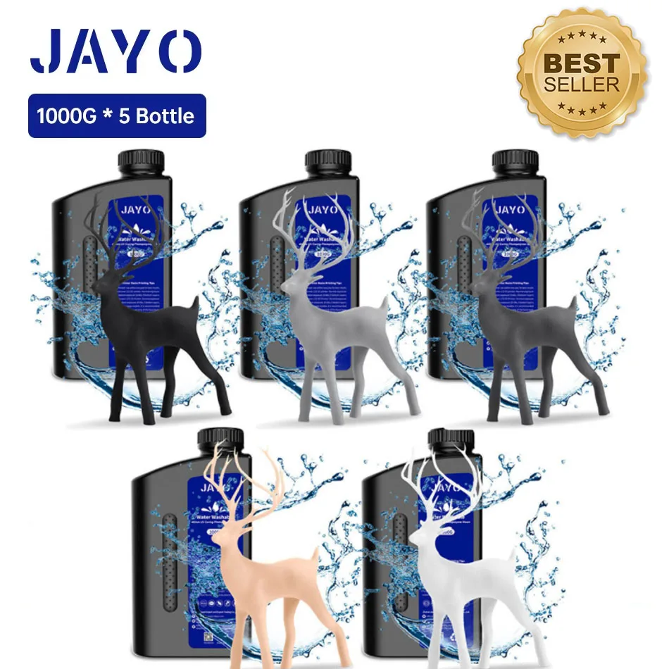 Żywica do drukarek 3D JAYO, zmywalna wodą, standardowa/typu ABS, 405nm UV, szybka fotopolimerowa żywica… Żywica do drukarek 3D JAYO, zmywalna wodą, standardowa/typu ABS, 405nm UV, szybka fotopolimerowa żywica…