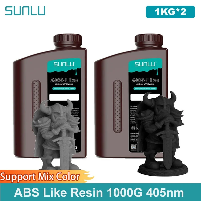 Żywica UV SUNLU 405nm, fotopolimer podobny do ABS, do drukarek LCD, płynna, 2KG, możliwość obróbki… Żywica UV SUNLU 405nm, fotopolimer podobny do ABS, do drukarek LCD, płynna, 2KG, możliwość obróbki…